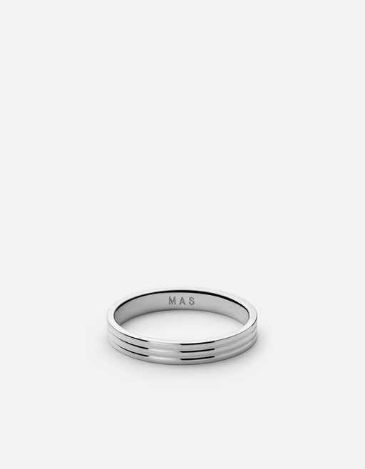 Miansai Rings Stag Ring, Sterling Silver Polished Silver / 10 / Monogram: Yes