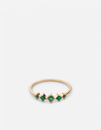 Miansai Rings Echo Chalcedony Ring, 14k Gold Polished Gold/Chalcedony / 7