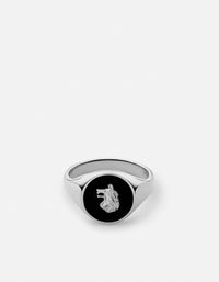 Miansai Rings Skoll Ring, Sterling Silver/Black Black / 8