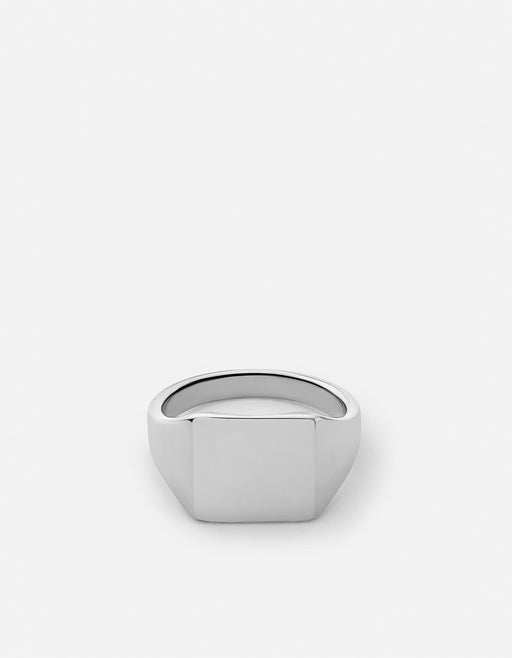 Miansai Rings Ledger Ring, Sterling Silver Polished Silver / 8