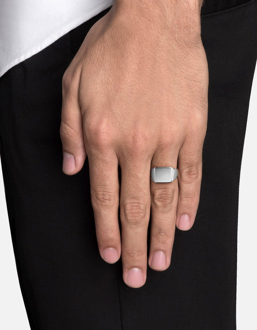 Miansai Rings Ledger Ring, Sterling Silver
