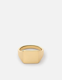 Miansai Rings Ledger Ring, Gold Vermeil Polished Gold / 8
