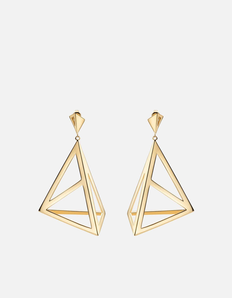Miansai Earrings Apex Earrings, Gold Polished Gold / Pair