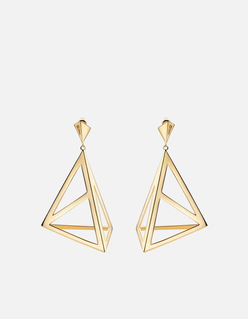 Miansai Earrings Apex Earrings, Gold Polished Gold / Pair