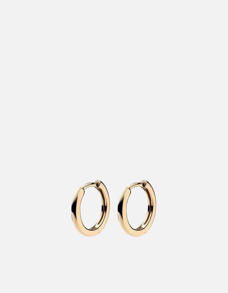 Miansai Earrings Aeri Huggie Earrings, 14k Gold Polished Gold / Pair