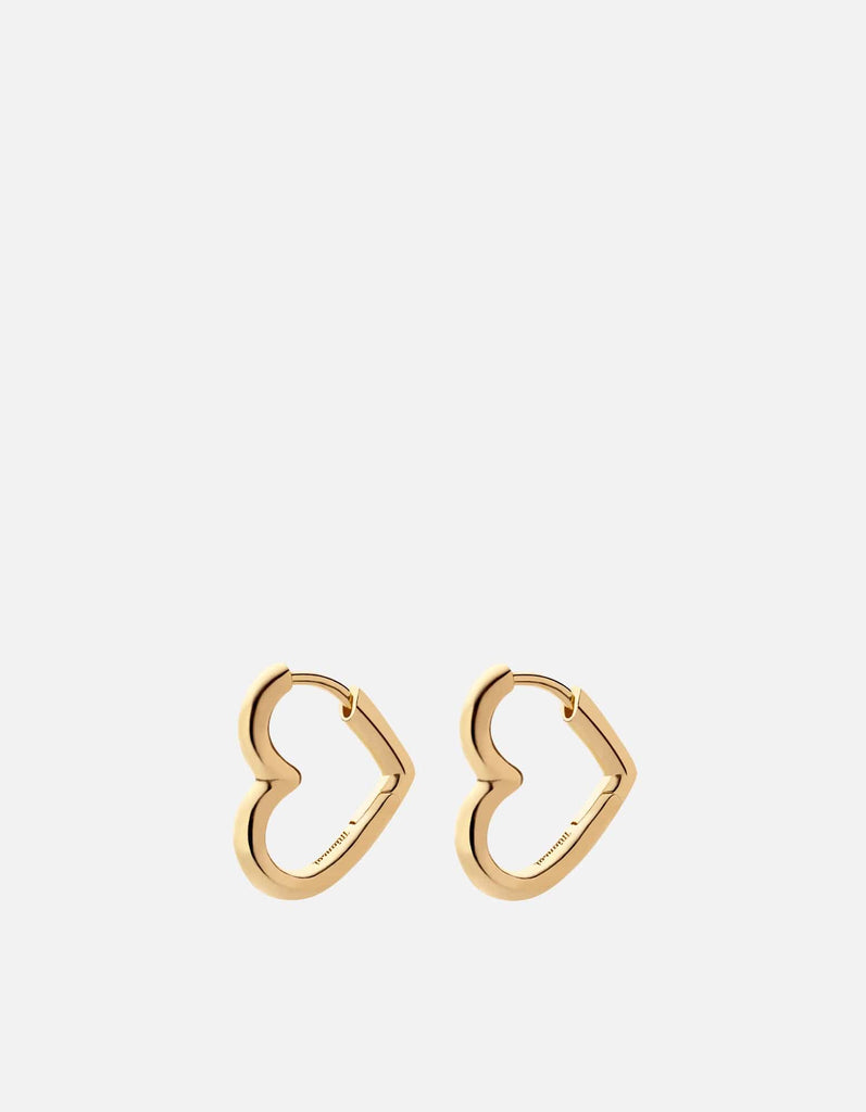 Miansai Earrings Hart Huggie Earrings, Gold Vermeil Polished Gold / Pair