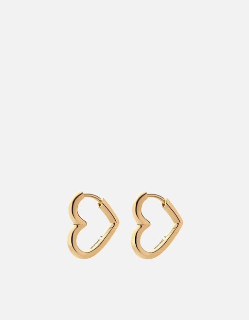Miansai Earrings Hart Huggie Earrings, Gold Vermeil Polished Gold / Pair