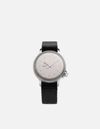 Miansai M12 Swiss M12 Swiss Silver Black Nylon Black / R / Monogram: No