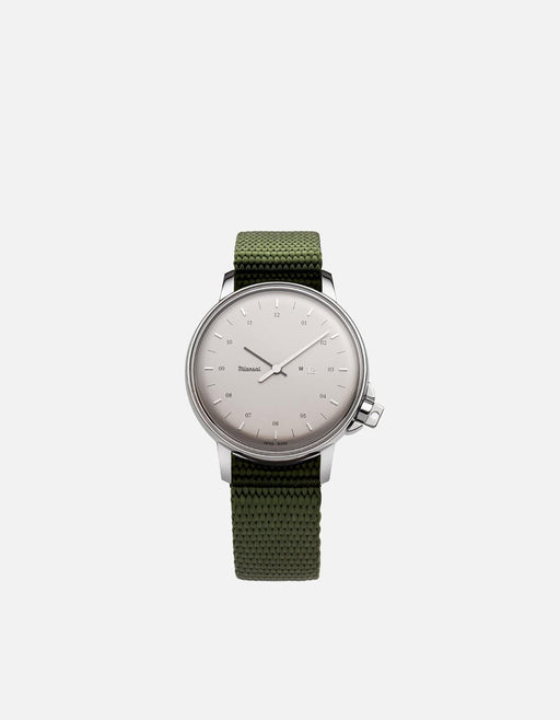 Miansai M12 Swiss M12 Swiss Silver Hunter Nylon Hunter Green / R / Monogram: No