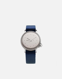 Miansai M12 Swiss M12 Swiss Silver Navy Blue Nylon Navy Blue / R / Monogram: No