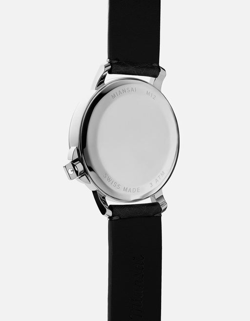 Miansai M12 Swiss M12 Swiss Silver Asphalt Leather
