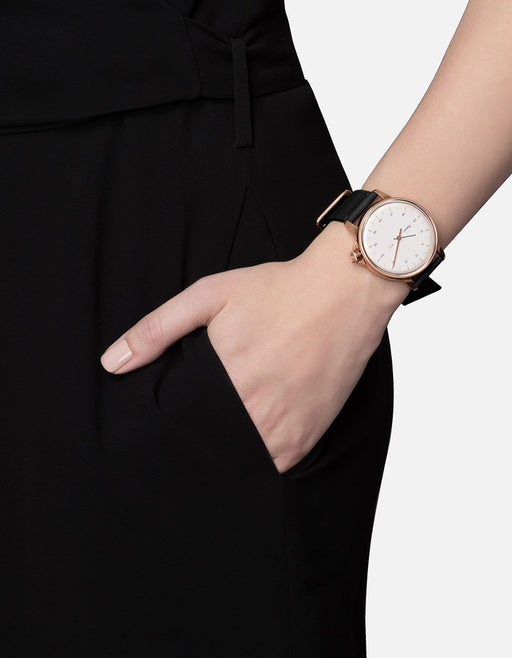 Miansai M12 Swiss M12 Swiss Rose|White Black Leather