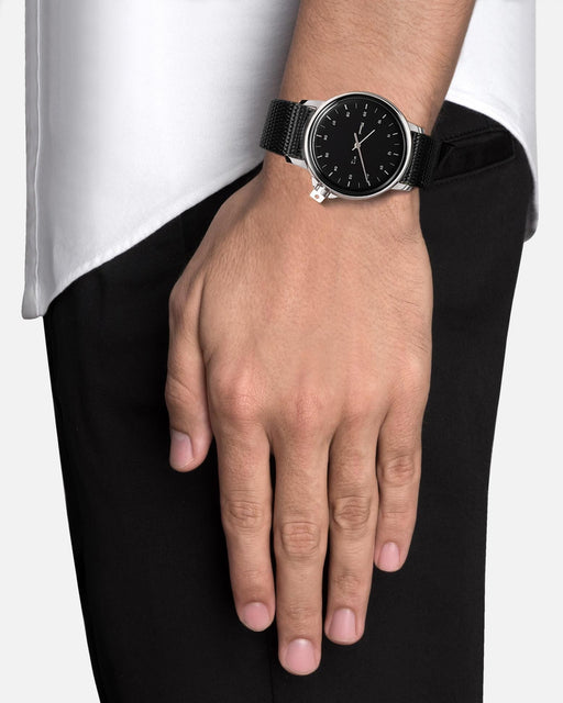 Miansai M12 Swiss M12 Stainless Steel|Black on Black Nylon