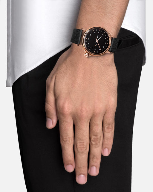 Miansai M12 Swiss M12 Swiss Rose|Black Asphalt Leather