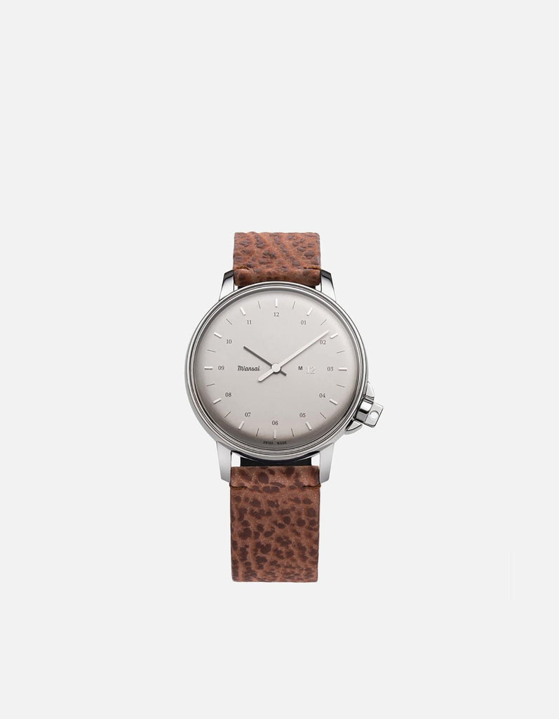 Miansai M12 Swiss M12 Swiss Silver Brown Shark Brown / R / Monogram: No