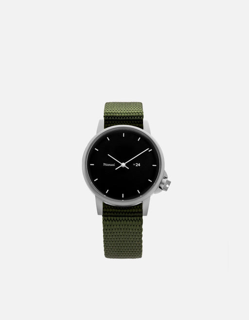 Miansai M24 Japanese M24 II Black Hunter Nylon Hunter Green / R / Monogram: No