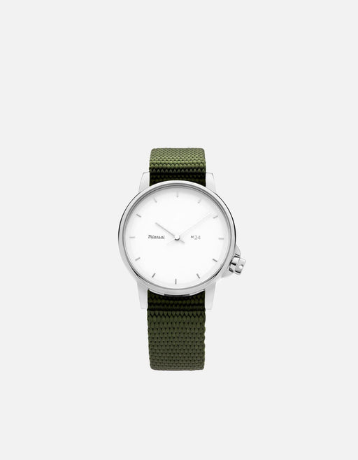 Miansai M24 Japanese M24 II White Hunter Nylon Hunter Green / R / Monogram: No