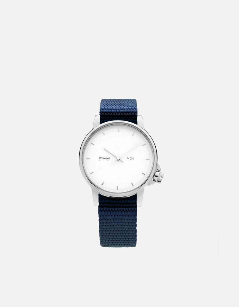 Miansai M24 Japanese M24 II White Navy Blue Nylon Navy Blue / R / Monogram: No
