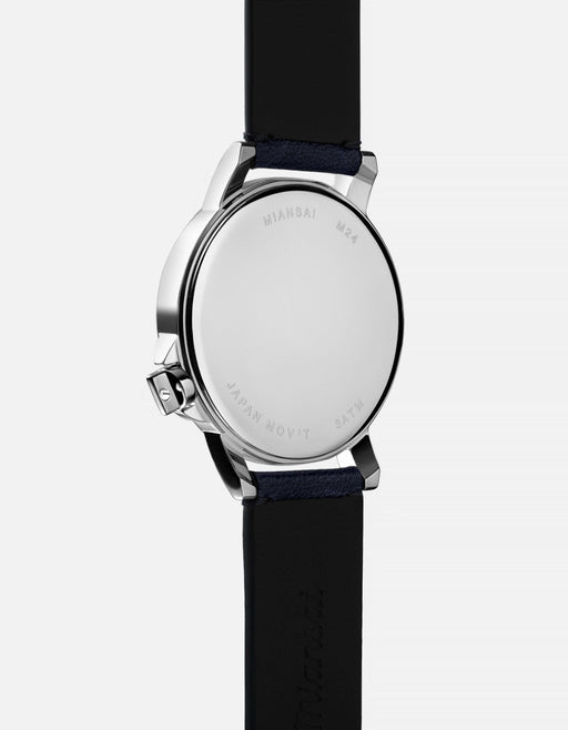 Miansai M24 Japanese M24 II White Navy Blue Leather