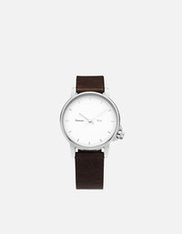 Miansai M24 Japanese M24 II White Vintage Chocolate Leather Vintage Chocolate / R / Monogram: No