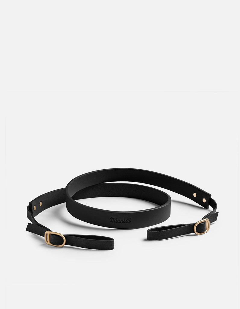 Miansai Camera Straps Camera Strap, Black Leather Black / 43 in.