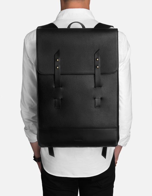 Miansai Bags Harbour Rucksack, Textured Black Textured Black / O/S