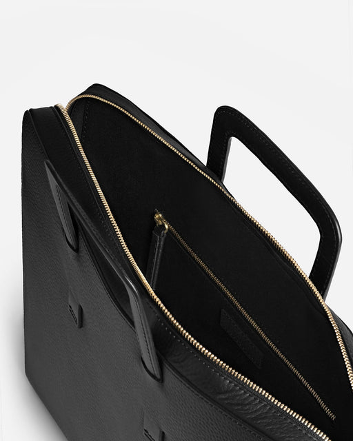 Miansai Bags Slim Briefcase, Textured Black Black / O/S