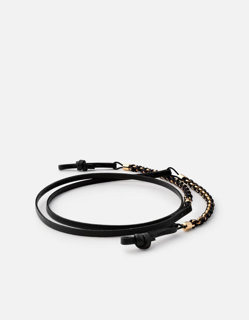 Miansai Sunglasses Double Nexus Sunglass Cord, Gold Vermeil Black / O/S