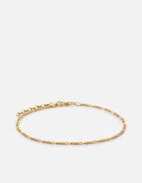 Miansai Anklets Figaro Chain Anklet, Gold Vermeil Polished Gold / O/S
