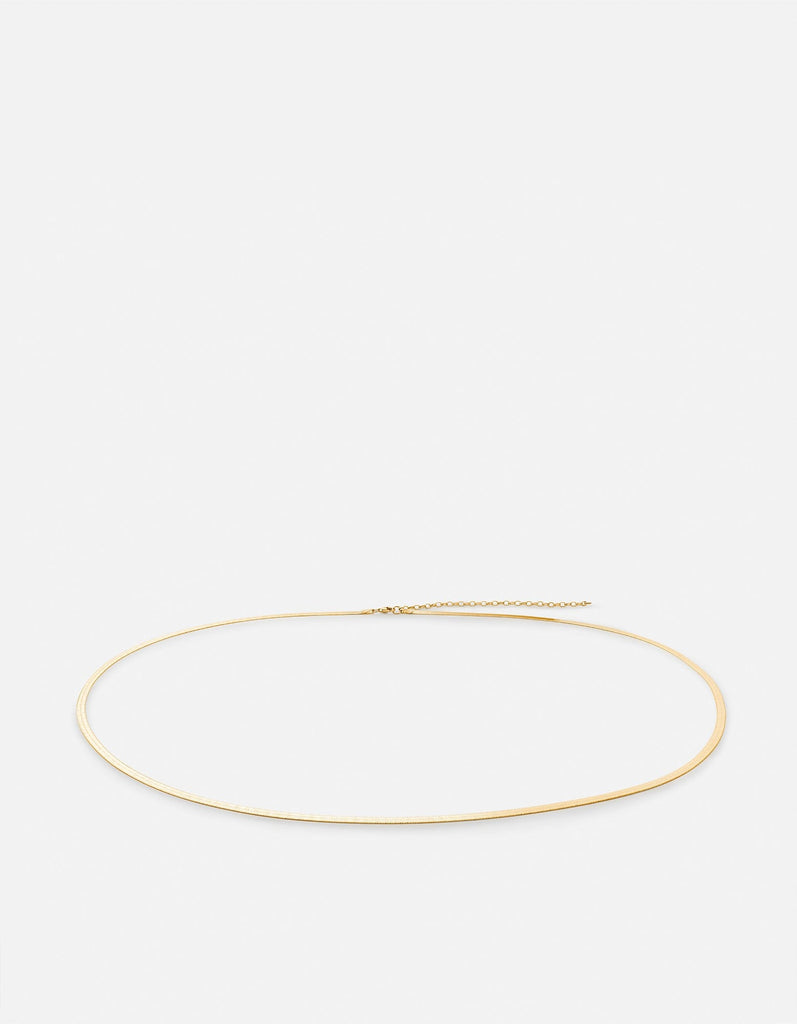 Miansai Waist Chains Herringbone Waist Chain, Gold Vermeil Polished Gold / 28-32in.