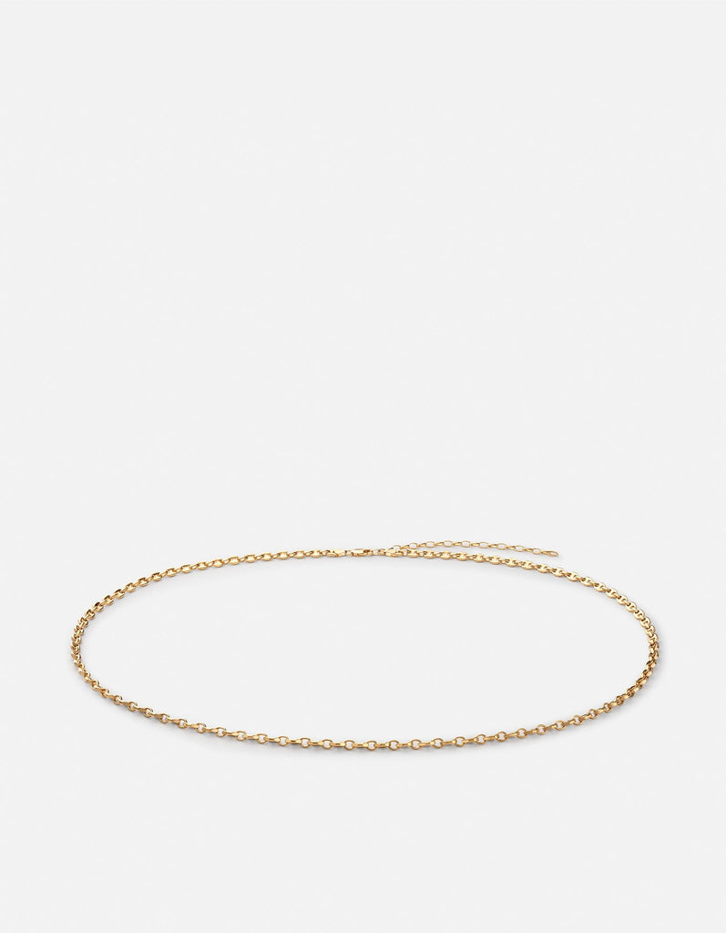 Miansai Waist Chains Pyper Link Puff Waist Chain, Gold Vermeil Polished Gold / 28 in.