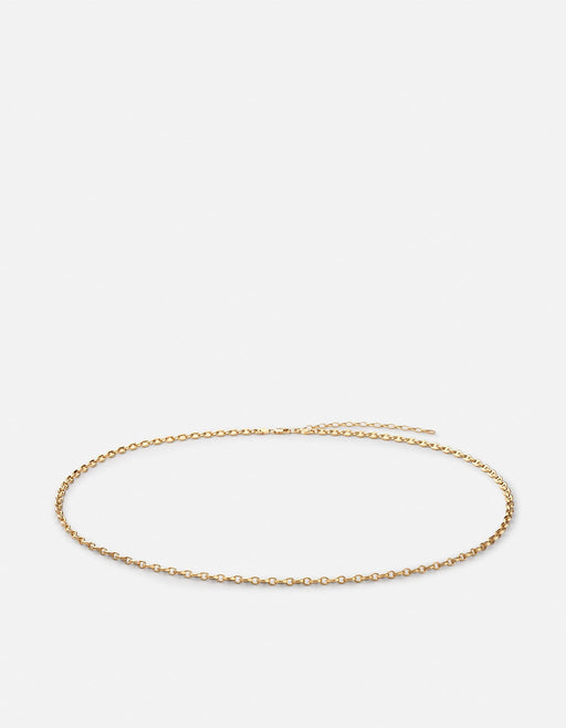 Miansai Waist Chains Pyper Link Puff Waist Chain, Gold Vermeil Polished Gold / 28 in.