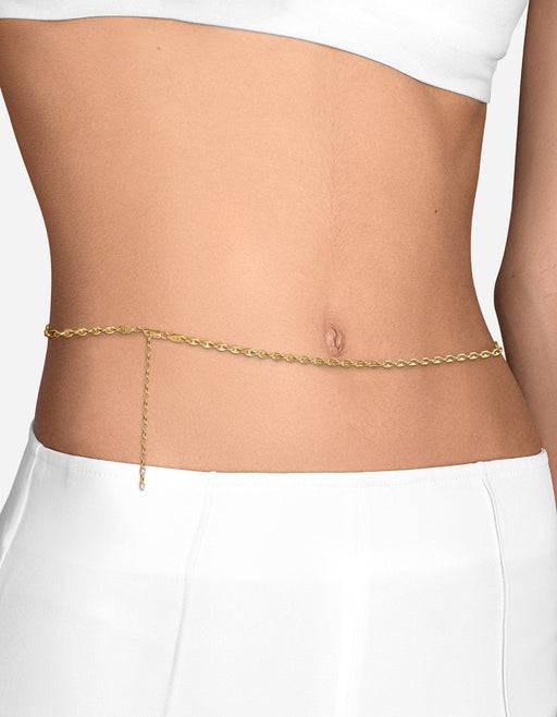 Miansai Waist Chains Pyper Link Puff Waist Chain, Gold Vermeil Polished Gold / 28 in.